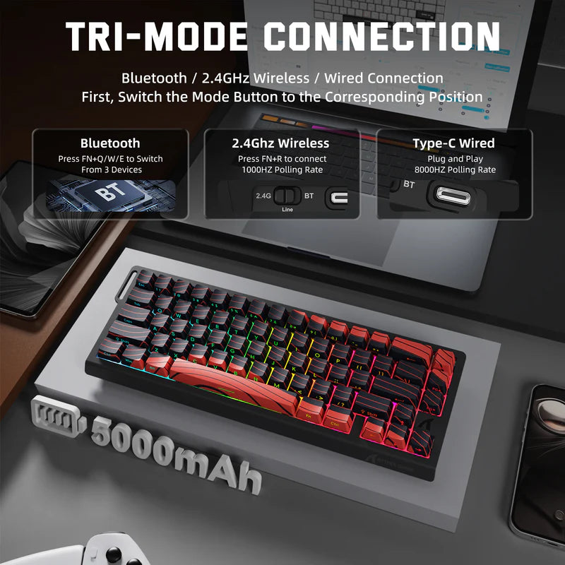 Attack Shark X68 PRO HE Wireless (8KHz / Snap Tap / Rapid Trigger)