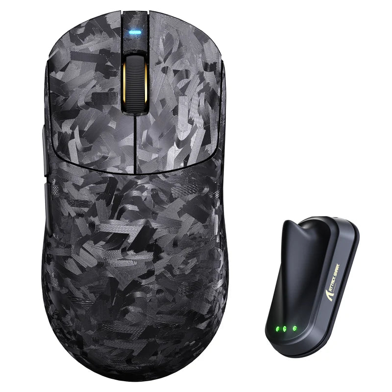 ATTACK SHARK RS3 ULTRA Carbon Fiber | 63g 52K DPI 8K Wireless Mouse