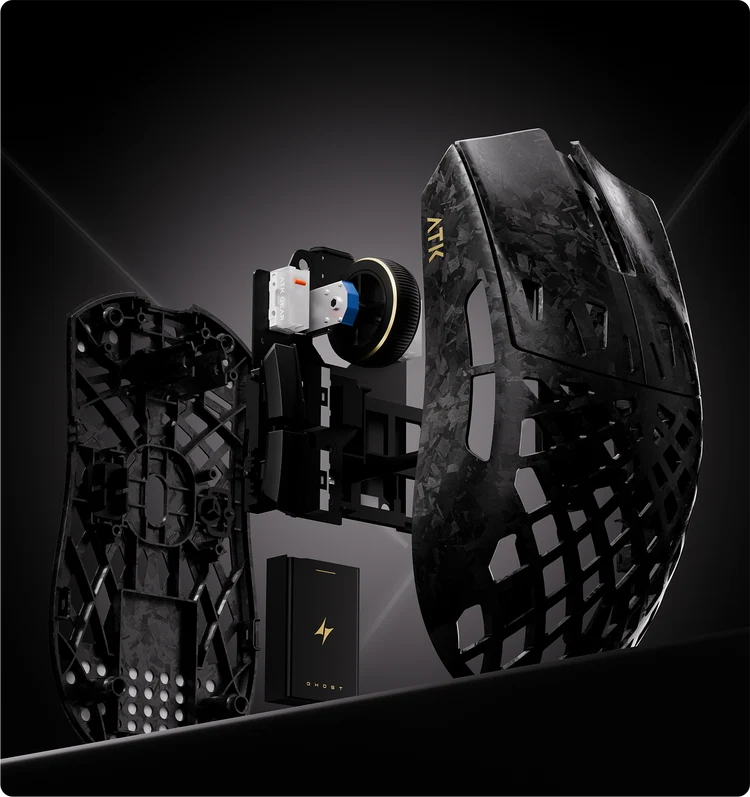 ATK Blazing Sky GHOST Hollow Carbon Fiber Wireless Gaming Mouse