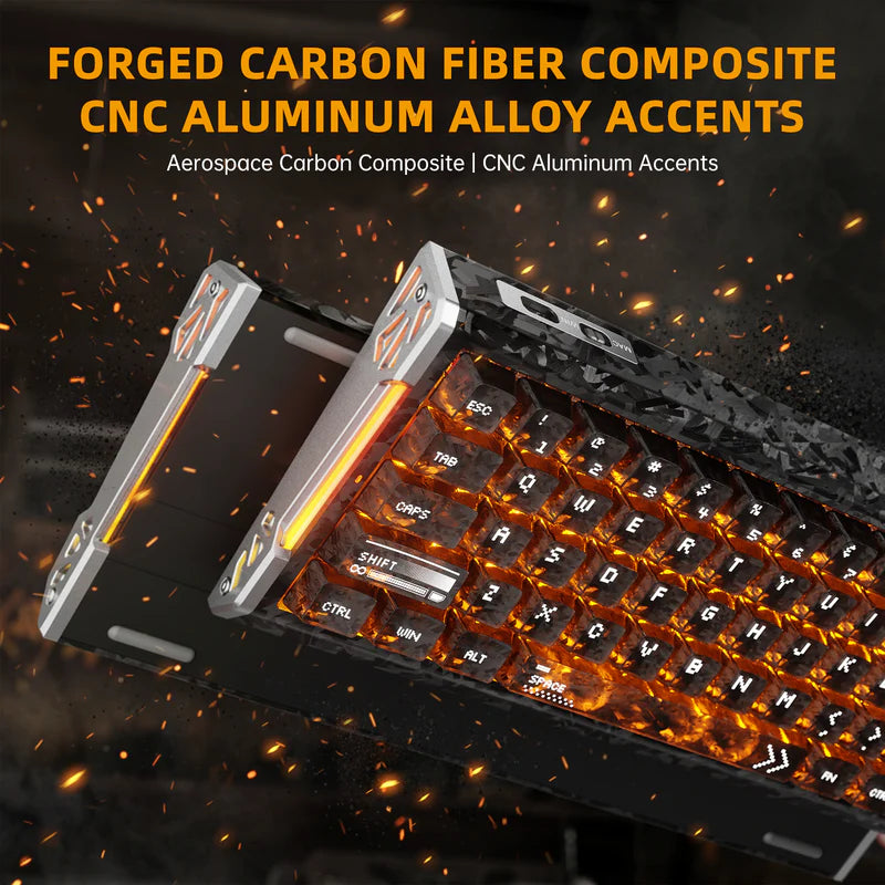 ATTACK SHARK R68 HE Carbon Fiber (Rapid Trigger 0.005mm / Snap Tap / 8KHz)