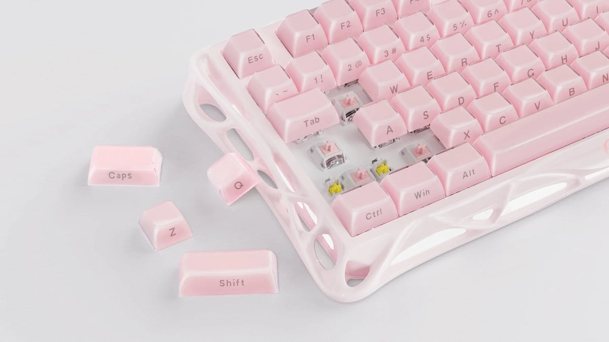 GravaStar Pro Gaming Set - Sakura Pink - cat paw pad keycaps set