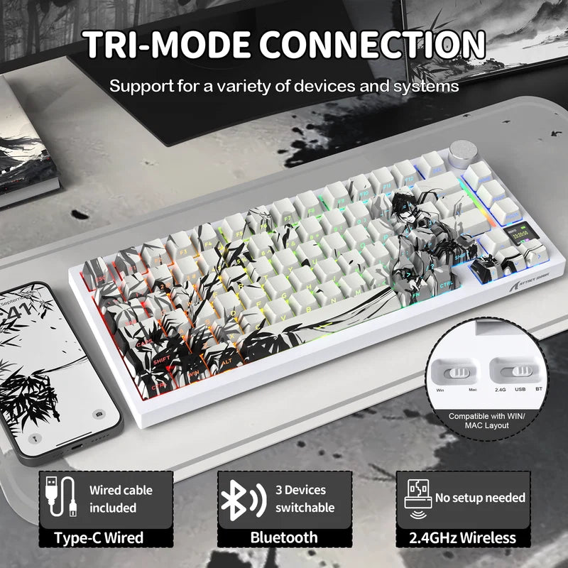 ATTACK SHARK X820 ULTRA Tri-mode Gasket Mechanical Keyboard
