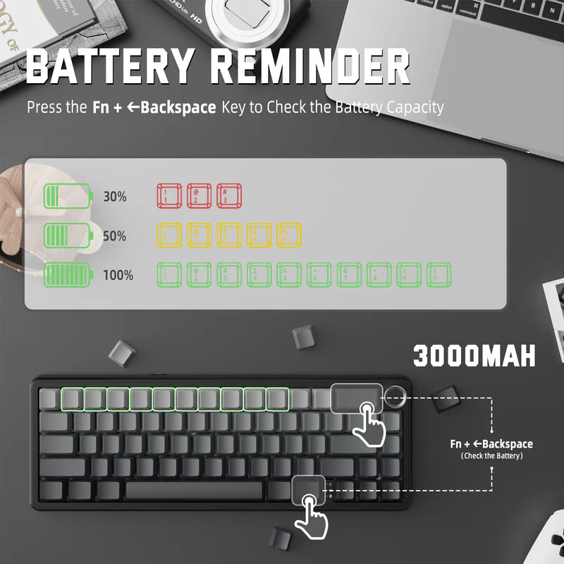 ATTACK SHARK X66 Wireless Mechanical Keyboard