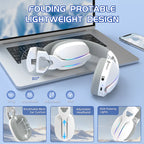 ATTACK SHARK L90 Foldable RGB Ultra-Light Tri-Mode Gaming Headset
