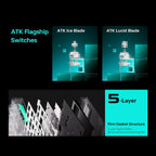 ATK RS7 Air Esports Hall Effect Keyboard - Lucidblade Switch