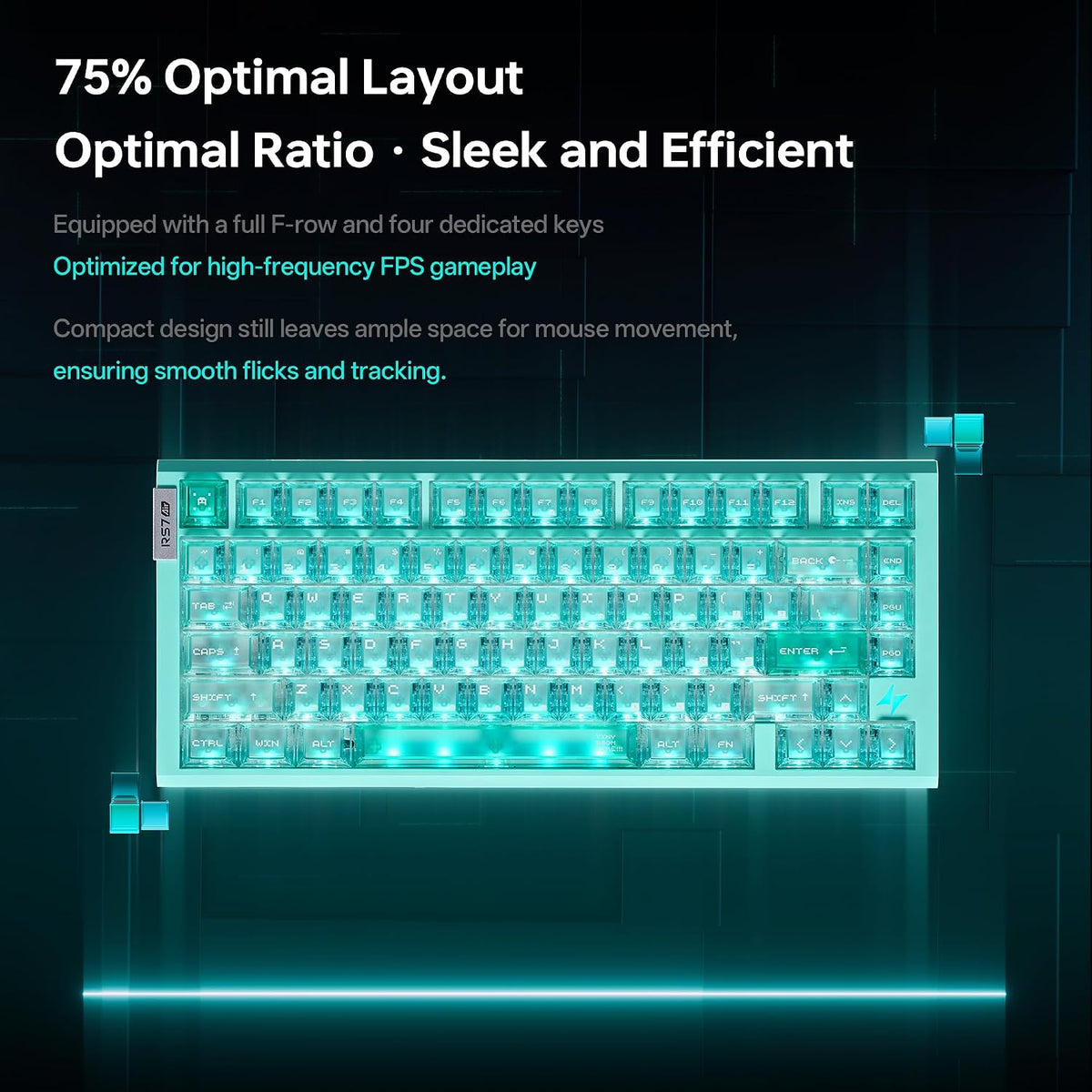 ATK RS7 Air Esports Hall Effect Keyboard - Lucidblade Switch