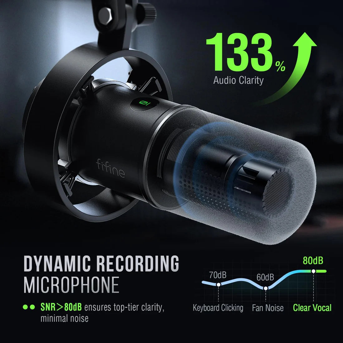 FIFINE AmpliTank K688 USB/XLR Dynamic Microphone