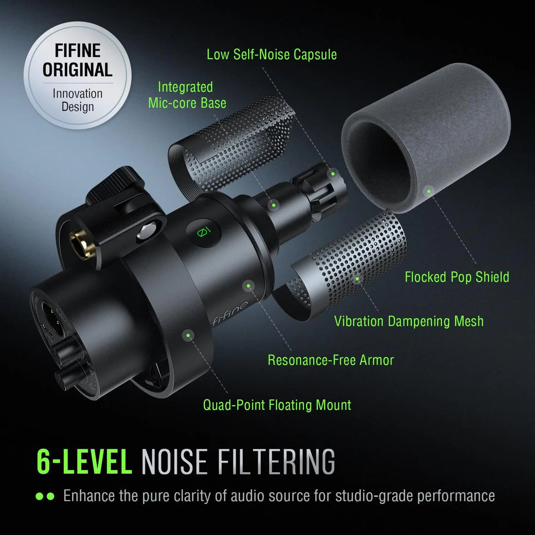 FIFINE AmpliTank K688 USB/XLR Dynamic Microphone