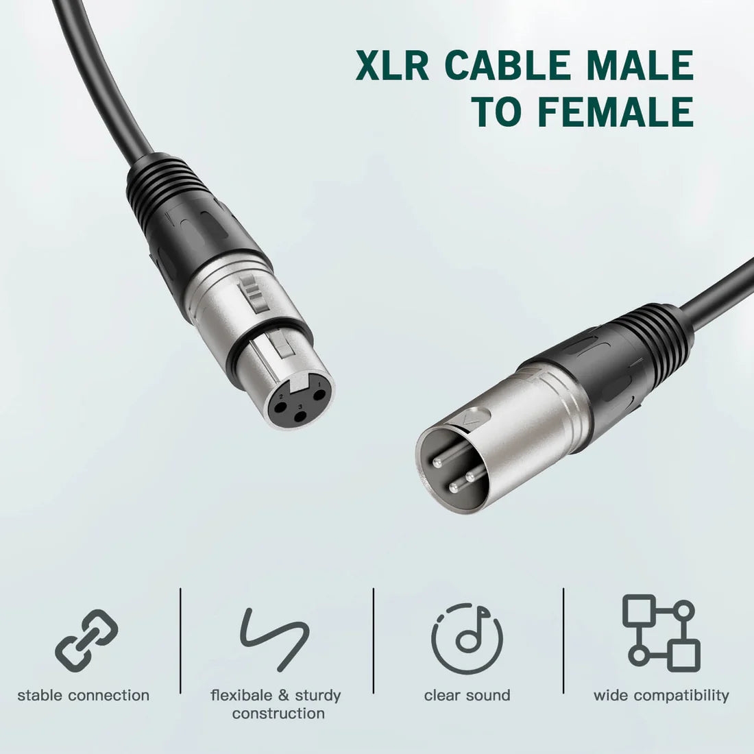 FIFINE L9 XLR Cable with 3 meters Length