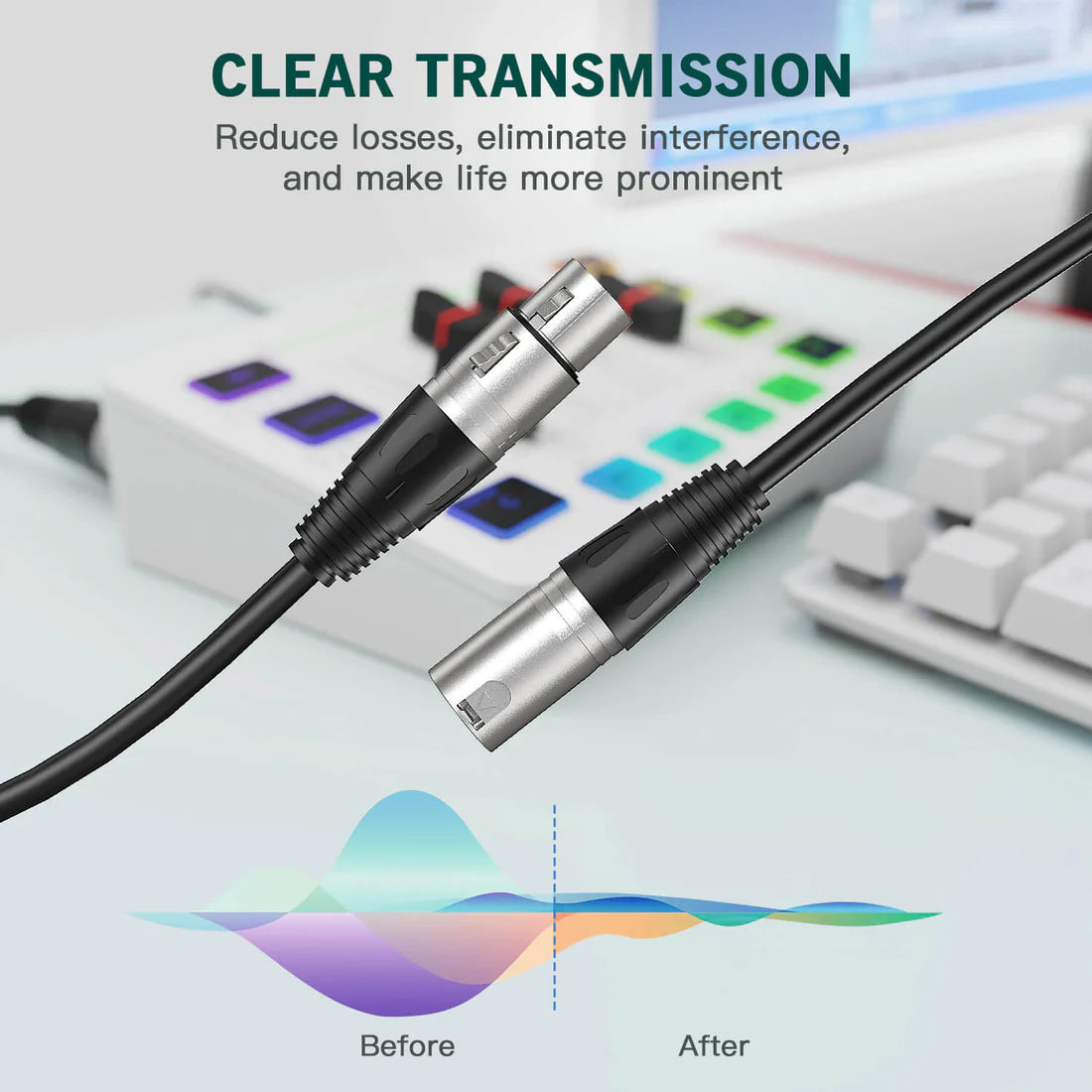 FIFINE L9 XLR Cable with 3 meters Length