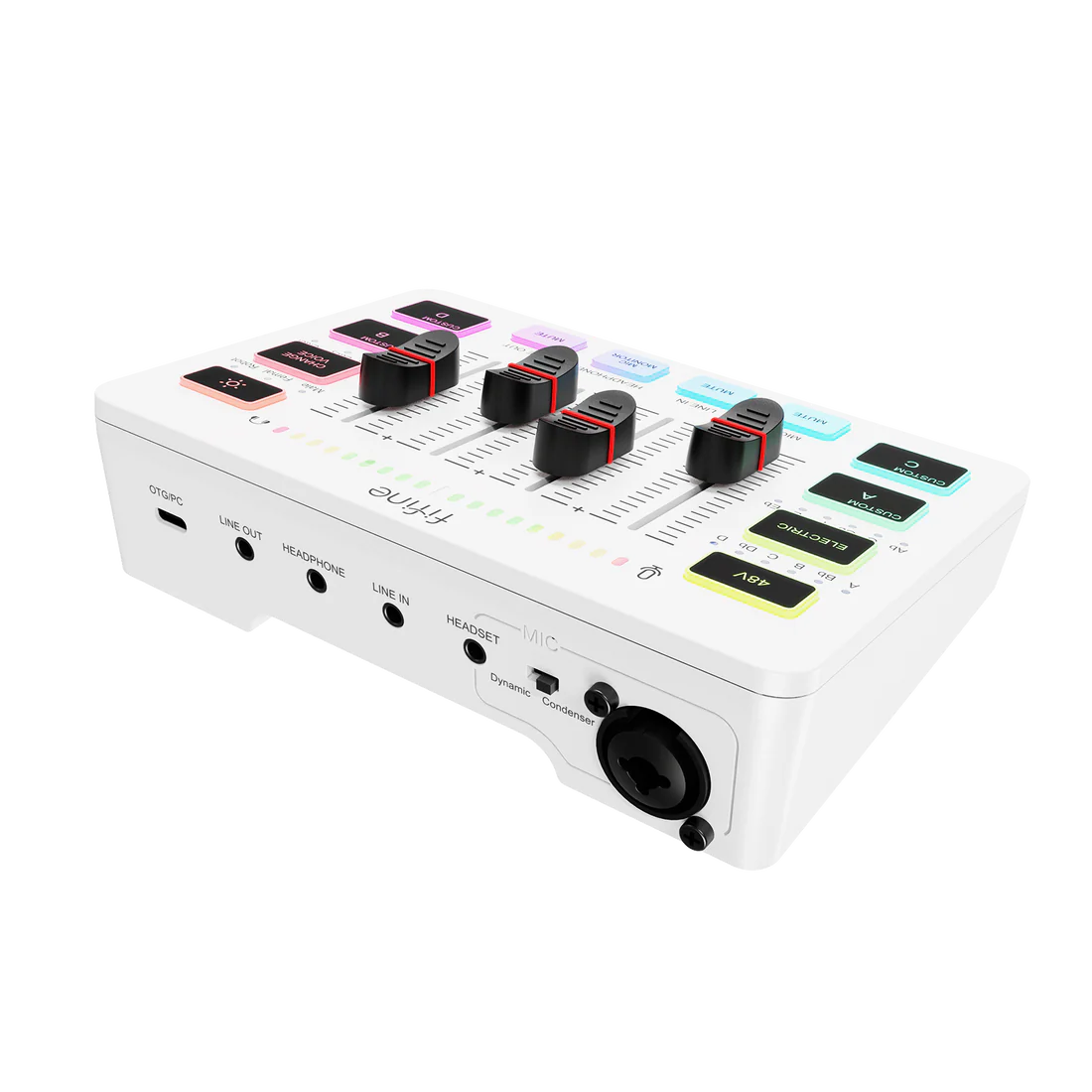 FIFINE AmpliGame SC3 Gaming Audio Mixer with RGB