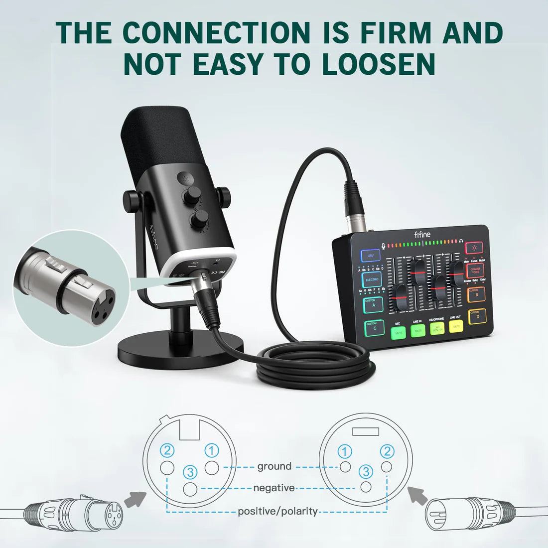 FIFINE L9 XLR Cable with 3 meters Length