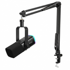 FIFINE AmpliGame AM8T USB/XLR Dynamic Microphone Kit with Boom Arm Stand