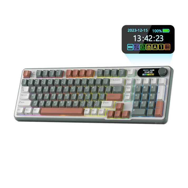 RK ROYAL KLUDGE S98 Mechanical Keyboard w/Smart Display