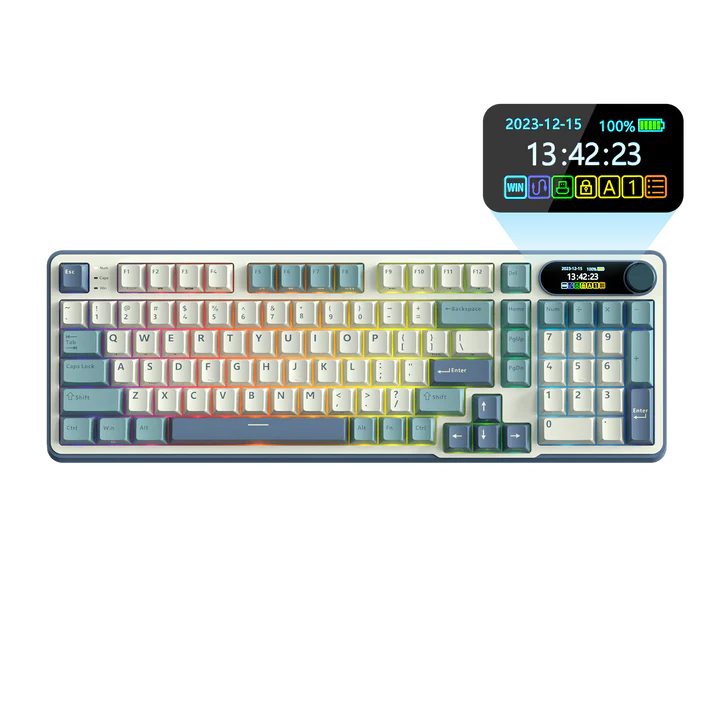 RK ROYAL KLUDGE S98 Mechanical Keyboard w/Smart Display