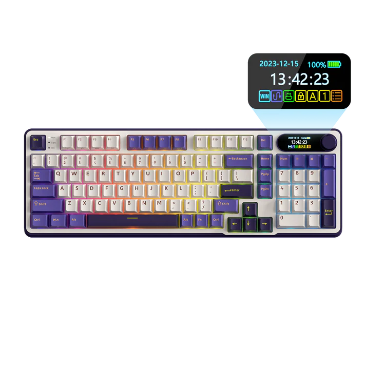 RK ROYAL KLUDGE S98 Mechanical Keyboard w/Smart Display