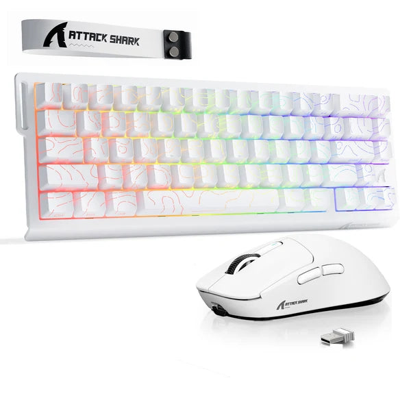 ATTACK SHARK X68 HE Rapid Trigger Keyboard + X3 Wireless Gaming Mouse Bundle
