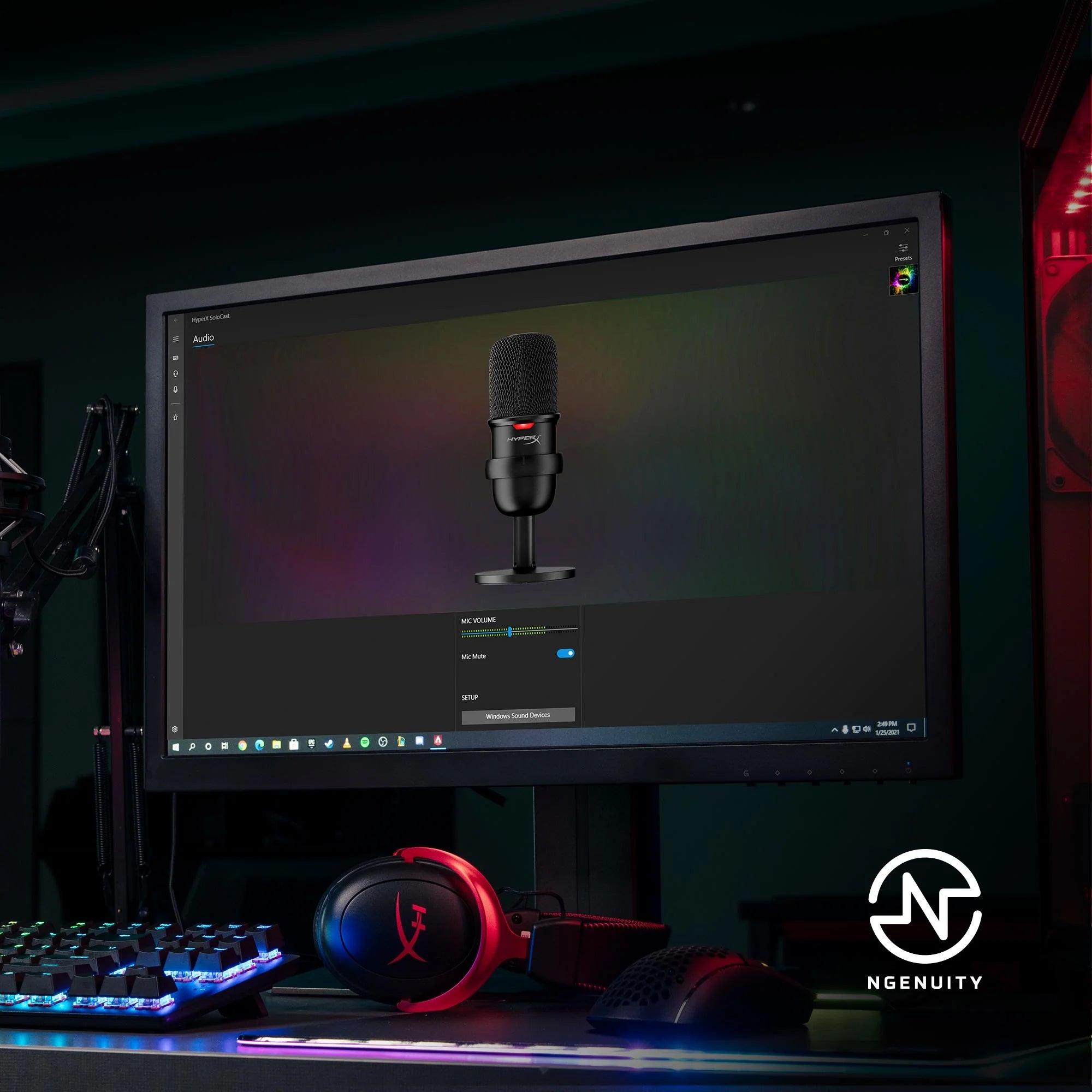 MICROPHONE HYPERX SOLOCAST BLACK